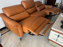 芝华仕（CHEERS）头等舱真皮电动沙发客厅现代简约芝华士50611B小橘沙发|橙2.82m 实拍图