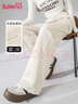 班尼路（Baleno）时尚拼接直筒裤女2026年春季新款高腰垂感藏肉舒适百搭休闲长裤 实拍图