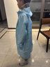 京东京造 儿童雨衣带大书包位男童女童女孩加长全身学生雨披 蓝色3xl 实拍图