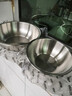 欧乐多（Olodo）德国304不锈钢盆加厚汤盆洗菜盆大号和面盆打蛋盆厨房盆料理盆子 加厚平底【26cm】可电磁炉加热 实拍图