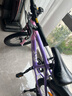 永久儿童自行车6-10-15岁以上中大童变速减震山地车单车赛车男女孩 辐条-维卡紫【减震 碟刹 99%装】 18寸单速【适合120-135cm】 实拍图