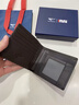 七匹狼（SEPTWOLVES）钱包男士真皮正品短款钱夹2025新款皮包头层牛皮夹爸爸卡包证件包 金盾狼标-啡色【专柜礼盒】 实拍图