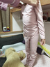 蕉内小热皮301+儿童保暖内衣套装男女童保暖抗菌大童宝宝秋衣秋裤秋冬 藕粉 120 实拍图