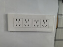 公牛（BULL）118型开关插座面板多孔组合九孔网络线三联四联连体插座面板G04白 二十孔（4位十二孔） 插座 实拍图