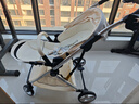 酷贝乐（coballe）婴儿车0-3岁用折叠可坐可躺减震遛娃神器轻便溜娃新生儿宝宝推车 极光白(轻巧便携+全罩遮阳) 实拍图