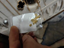 御邪足金999光面算盘珠隔断珠黄金垫片DIY手串手链金配饰 算盘珠:约0.03g（预售） 实拍图