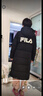 FILA斐乐官方男女长款羽绒服冬情侣款宽松休闲简约连帽保暖外套 实拍图