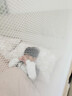 半弦月真A类抗菌防摔蚊帐架1.8x2米免安装婴儿童家用1.5大床三开门纹怅 【米白】A类帐纱+粗支架+防尘顶 180cm*220cm*170cm 丨全底款 实拍图