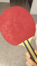 红双喜（DHS）乒乓球拍三星横拍双面反胶H3002单拍兵兵拍附拍套 实拍图