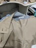 茵曼（INMAN）茵曼2025冬季女装新款撞色格纹立领纯棉刺绣外套复古夹克上衣 卡其色 S 实拍图