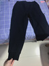 京东京造【空气棉】休闲裤男25秋季新款宽松裤子男针织运动裤 黑色S 实拍图