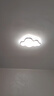 惠普主卧室灯吸顶灯现代简约房间灯圆形温馨轻奢儿童房灯具普瑞护眼光 60W 18㎡内适用 55cm云朵三色. 实拍图