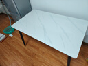 全品屋岩板餐桌家用4-6人小户型桌椅组合长方形现代简约吧台吃饭大桌子 【12MM厚】哑光雪山白 送货入户 120cm 【宽70CM】单桌子 实拍图