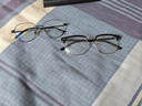 蔡司（ZEISS）镜片近视眼镜框男半框防蓝光辐射可配带散光度数眼睛女钛合金镜架 升级钛材 黑金 配colorein镜片1.56防蓝光 0-600 实拍图
