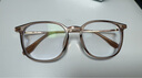 依视路（ESSILOR） 钻晶系列高清耐磨防蓝光近视超薄镜片专业配度数眼镜架男女镜框 TR90-全框-1069BR-茶色 镜框+依视路膜御防蓝光1.60现片 实拍图