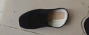 强人布鞋3515传统休闲男鞋一脚蹬透气吸汗单布鞋 条绒布鞋 黑色 42 实拍图