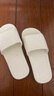 DFBK日本工艺静音拖鞋防臭防滑2025新款家居室内软底无声女招待客人家 白色【EVA一体成型经久耐穿静 36-37【标准码】 实拍图