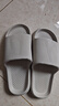 洁丽雅拖鞋男夏浴室洗澡防滑家居室内EVA大码男士凉拖鞋居家用夏季防臭 灰色 41-42 【标准码】 实拍图
