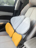 诺泰（nuotai）人体工学腰靠办公室久坐护腰坐垫靠垫汽车腰部腰托靠背垫K09黄色 实拍图