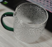 京东京造 玻璃杯 耐热泡茶水杯子锤纹凉水咖啡杯300ml*2 实拍图