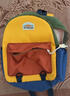 栢启歆书包小书包幼儿园双肩包儿童书包时尚百搭拼色幼儿男女童出游背包 拼色儿童书包【中号】 实拍图