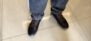 卡帝乐鳄鱼（CARTELO）鞋子男鞋秋冬季2025潮流休闲鞋男英伦皮鞋男士软底板鞋 黑色 39 实拍图