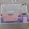 狼蛛（AULA）S99无线蓝牙有线三模键盘机械手感 游戏电竞专用RGB背光拼色静音键盘鼠标套装mac电脑键盘 S99Pro烟雨蓝【多功能显示屏】三模RGB 实拍图