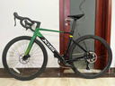 喜德盛公路自行车2025款AD350碳纤前叉功率计齿盘超轻铝气动车架健身车 鹦鹉绿【整车发货】 540mm 实拍图
