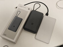 小米（MI）【3C认证】小米充电宝 自带线 快充版 20000 33W 深灰色 可上飞机/火车 可充手机平板笔记本耳机 实拍图
