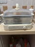 大宇（DAEWOO）【玻璃通透0塑料】多功能电蒸锅炖蒸煮一体 食品级玻璃 家用多层大容量蒸汽锅 不锈钢盘 预约 S22 实拍图