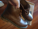 马登疯马皮马丁靴男秋美式复古工装靴棕色英伦风休闲中帮真皮靴子 蜜蜡色 44 (270mm) 实拍图