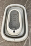 iuu婴儿洗澡盆 可折叠宝宝浴盆大号 洗澡神器躺托浴架新生儿童用品 【北欧灰】+可调节感温浴架 材质：FAD食品级材质检测认证 实拍图