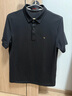 柒牌polo衫男短袖轻商务休闲夏男士纯色翻领上衣【7A抗菌2A防螨】NEW 黑色(25新款) M 实拍图