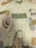 欢喜小熊 宝宝秋衣秋裤套装新生儿秋季纯棉内衣分体高腰护肚打底婴儿衣服 棉朵宝宝—绿色 90 (建议18-24月身高80-90cm) 实拍图