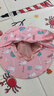 亨凯利儿童防晒帽防紫外线宝宝遮阳太阳帽男童女童夏沙滩帽子大帽檐粉 实拍图