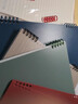 得力B5不硌手活页本可拆卸笔记本本子简约线圈大学生高中生专用a4方格网格本考研活页扣环a5记事本 B5 | 复古绿横线1本 实拍图