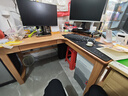 源氏木语实木书桌书房简约靠墙电脑桌户型橡木原木色1.4m右转角书桌无上架 实拍图