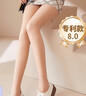觅橘【鞠婧祎同款】光腿神器双层升级款秋冬加绒裸感打底裤连裤袜B 踩脚-白皙肤(适合 偏白肤色) 1双 均码 秋季 薄绒(适合 10-20度） 实拍图