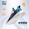 鸿星尔克（ERKE）童鞋男女童密网跑鞋新品大小童运动鞋【鸣鸥】藏深蓝/法翠蓝36 实拍图