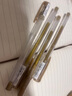 uni三菱 uni-ball UM-100金色中性笔高颜值0.8mm签字笔商务学生考试专用水笔水性笔套装 5支 实拍图