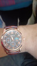 正品男士手表高档休闲石英表简约气质男表皮带高颜值罗马时尚腕表 咖啡色指挥官款 实拍图