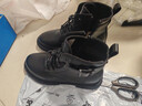 回力（Warrior）官方马丁靴女鞋秋冬保暖高帮英伦风厚底靴子女士潮流百搭皮靴39 实拍图