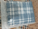 洁丽雅（Grace）抗菌三层纱布枕头巾 加大加厚吸湿透气枕巾 格律-蓝78*52cm单支装 实拍图