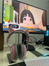 竹林鸟玄武ZG2头戴式耳机电竞游戏专用2.4G无线蓝牙有线type-c四模7.1音效一键听声辨位长续航降噪麦克风 【玄武百天电竞纪念款】海棠粉（限量送猫耳朵、支架） 实拍图