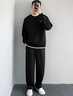 回力（Warrior）套装男秋季日常运动通勤百搭两件套青少年宽松圆领卫衣休闲裤 实拍图