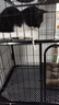 京喜自营-专用品牌猫笼子超大室内猫别墅多层猫舍送货上门 【爆款】方管款-黑色双层78*55*85 套餐二：七件套 实拍图