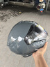 GSB头盔摩托车头盔机车冬季保暖双镜片3C认证四分之三G263半盔四季 水泥灰 2XL 适合59-60头围 实拍图