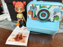 qdrone For the Good Moments拍立得儿童照相机可拍照直接出打印照片7-14岁6玩具女孩生日礼物 蓝【彩色打印+闪光灯+128G+5卷+精美礼盒+背带】 3-6岁儿童相机可打印彩 实拍图
