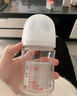 贝亲（Pigeon）婴儿玻璃奶瓶第3代 防胀气奶瓶 宽口径自带奶嘴M号240ml透明 实拍图