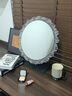 巴布奇网红冰川化妆镜台式带底座梳妆台镜子水晶灯镜发光亚克力卧室氛围 冰川款 43cm【黑色底座】 实拍图